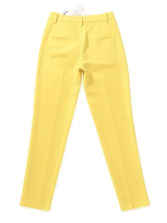 Bold Yellow Statement Pant | Minimum Tailored Ankle Trousers | Size 6 | NWT - Picture 3 of 12